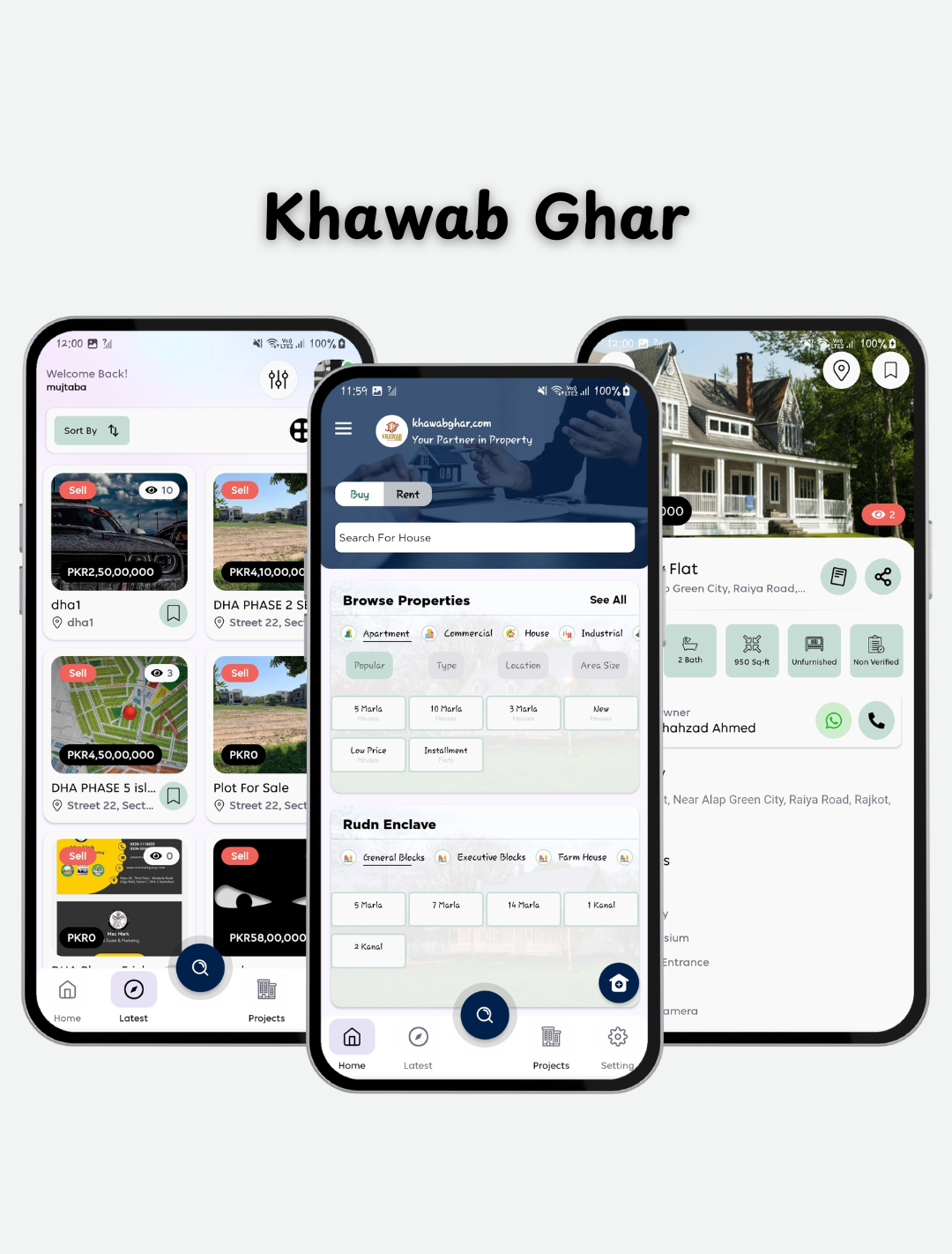 Khawab Ghar Real Estate Application