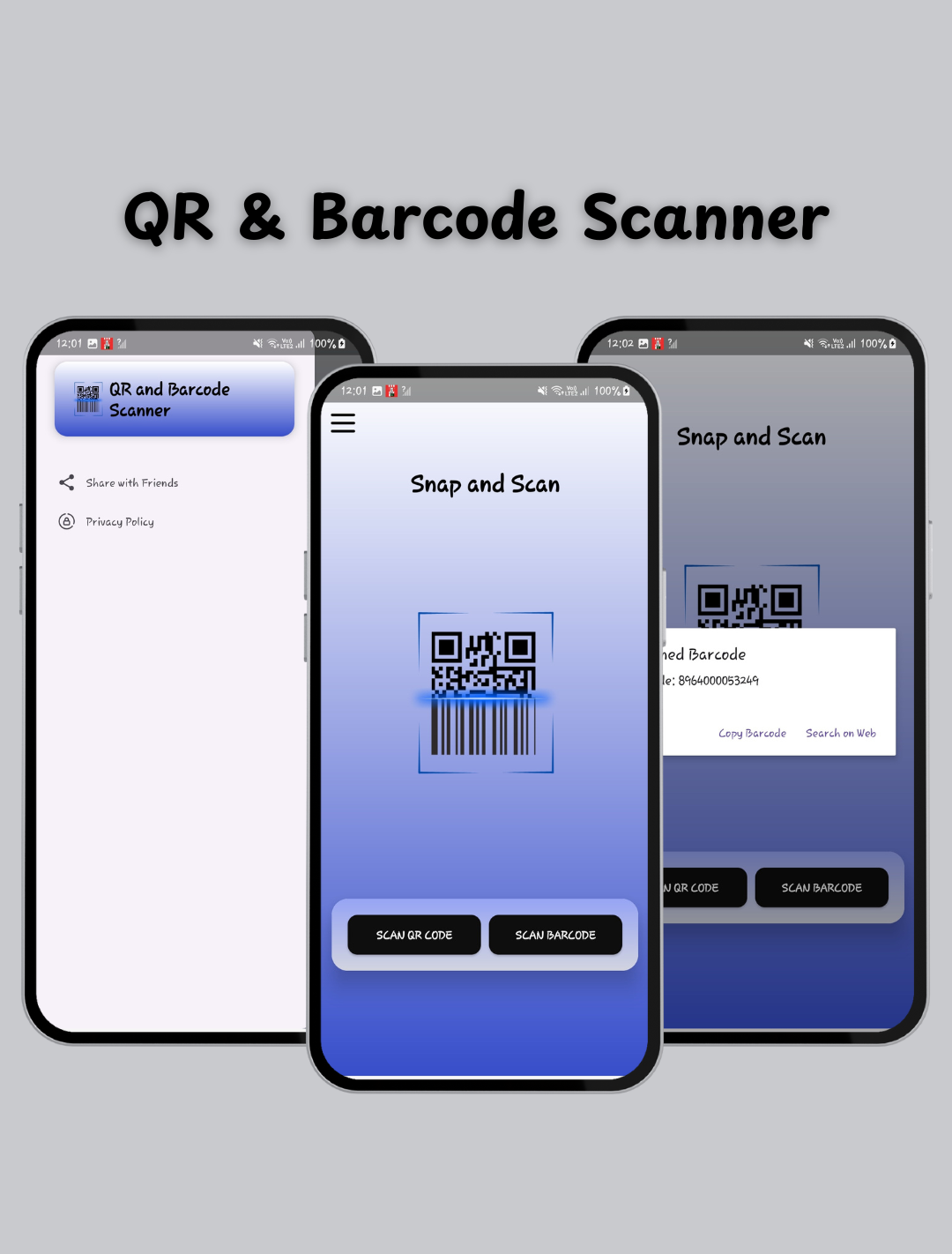 QR & Barcode scanner Application